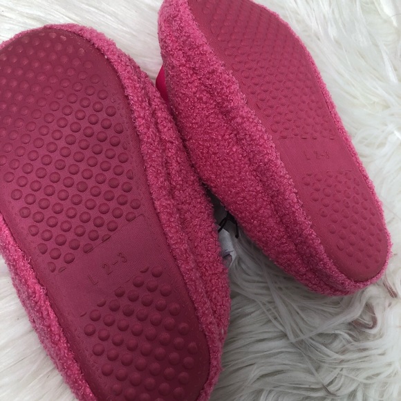 Girl Youth Pink Slippers size Large 2-3 - Picture 3 of 3